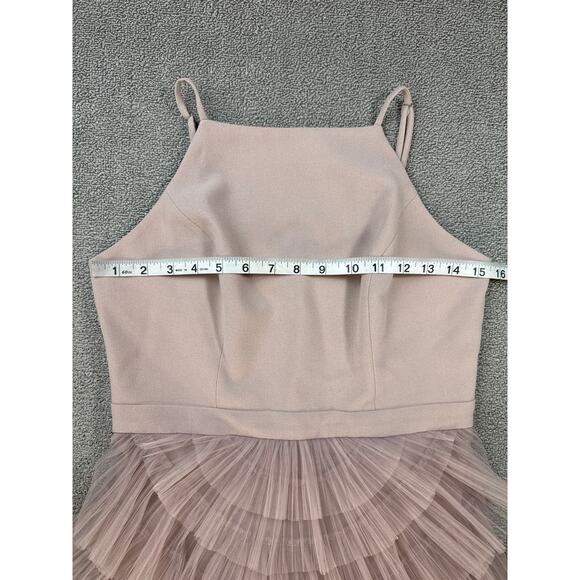 BCBGMAXAZRIA Casandra Dress Mini Tulle Balletcore Sepia Size 4 - Picture 8 of 11